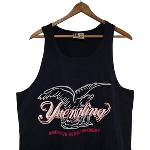 Vintage Yuengling Brewery Tank Top Mens Large Blue 90s Eagle Russell Athletic